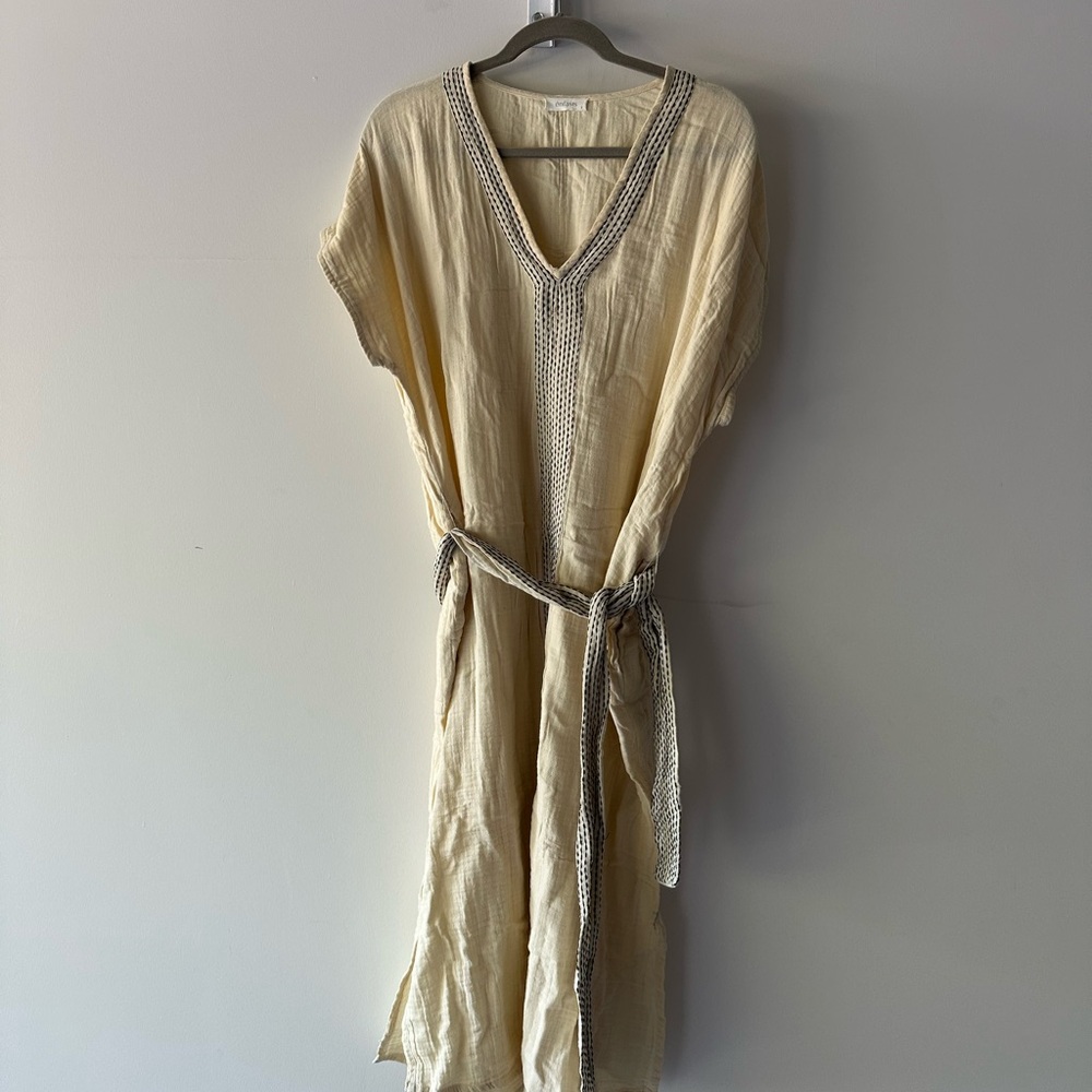 Enfasis El Corte Ingles Linen Tunic Dress with Belt